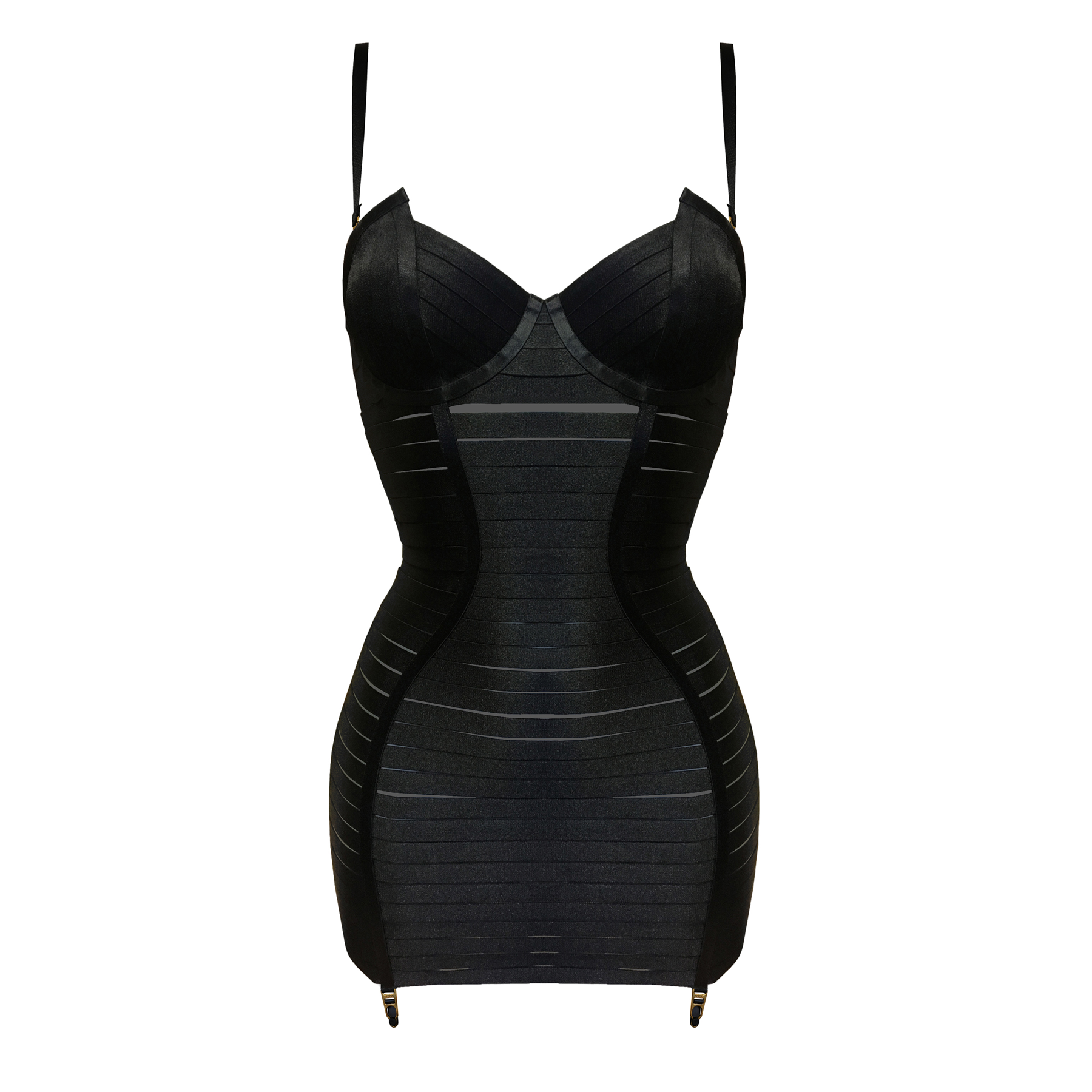 Adjustable Angela dress by Bordelle - black