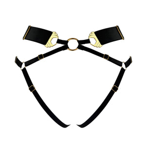 Melusina open back brief - black