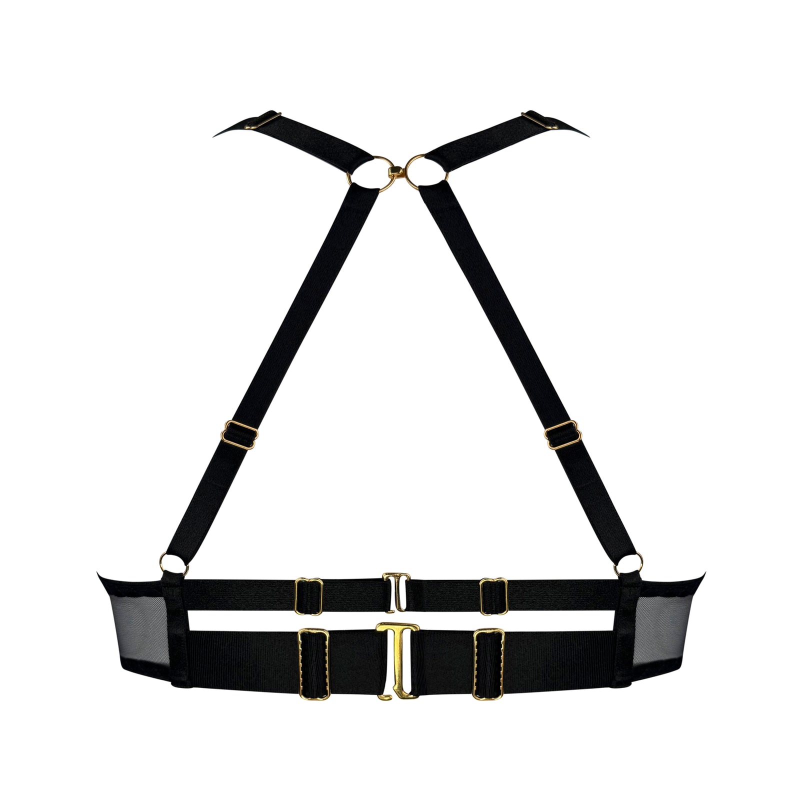 Melusina plunge wire bra - black