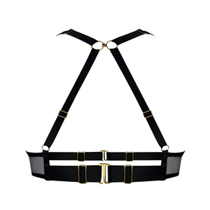 Melusina plunge wire bra - black