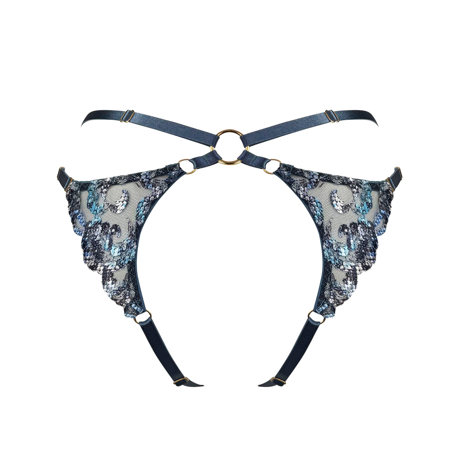 Siren open back brief - denim