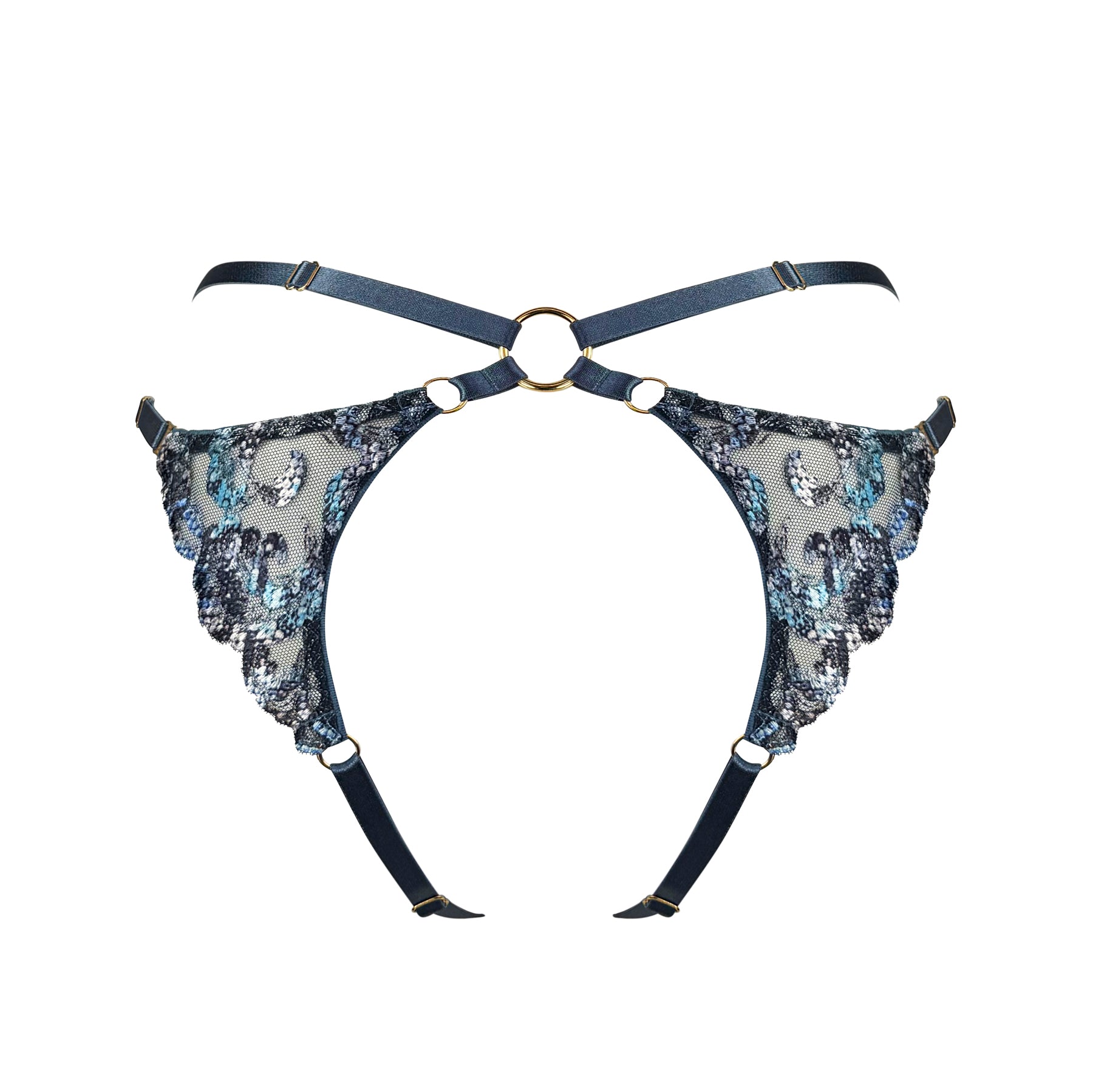 Siren open back brief - denim
