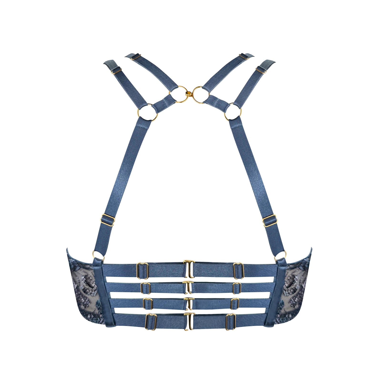 Siren ouvert wire bra - denim