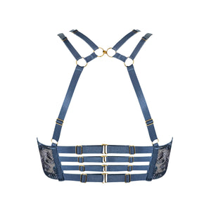 Siren ouvert wire bra - denim