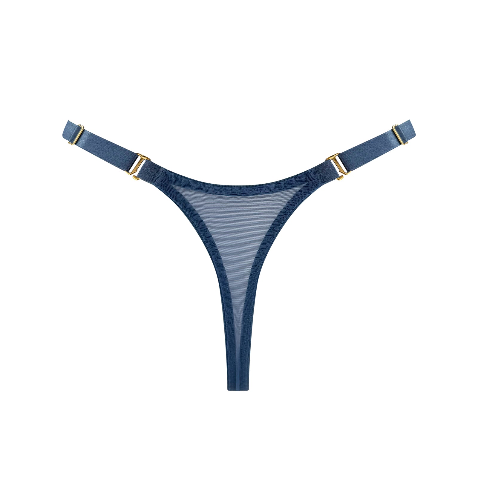 Siren strap thong - denim