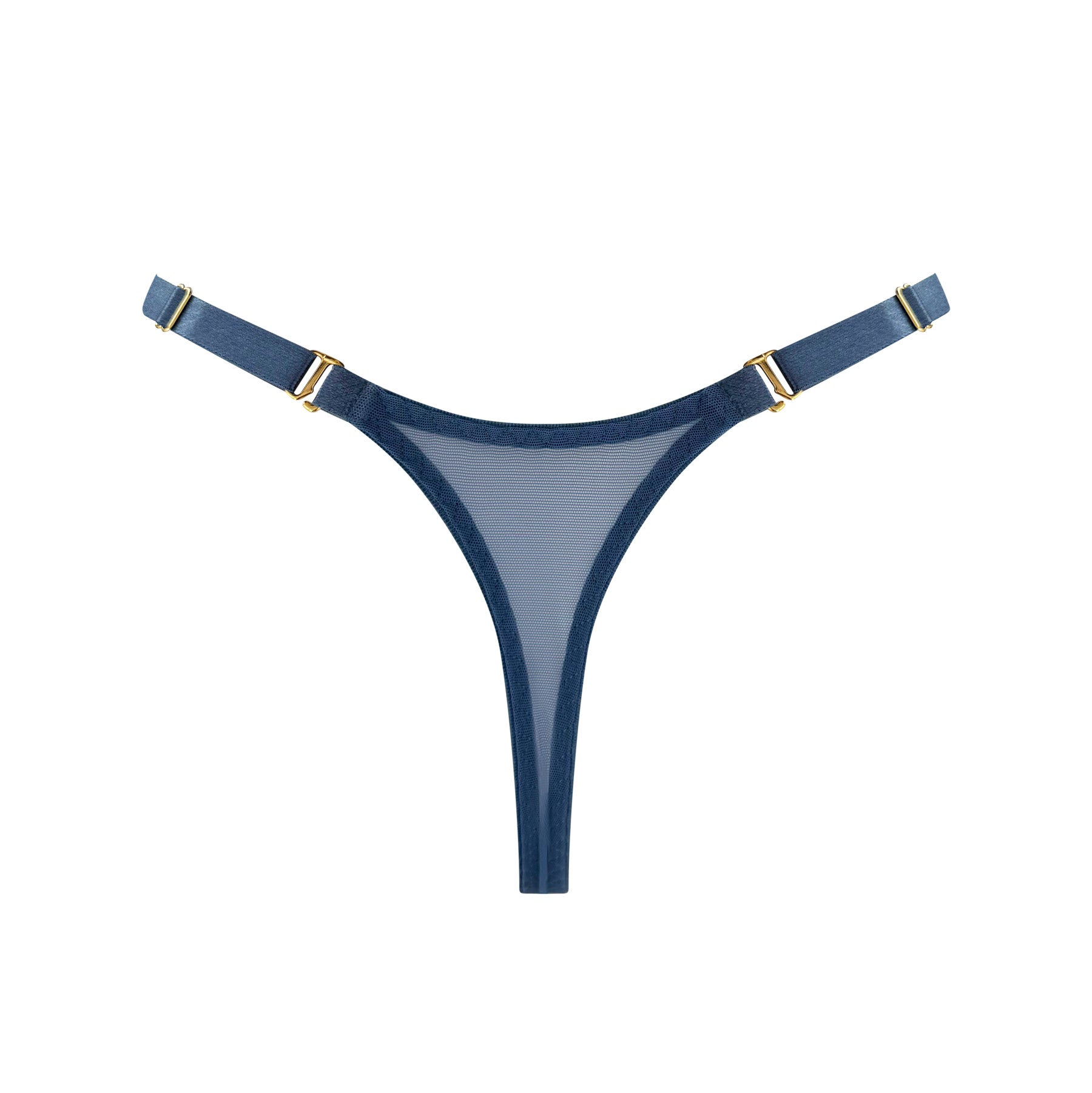 Siren strap thong - denim