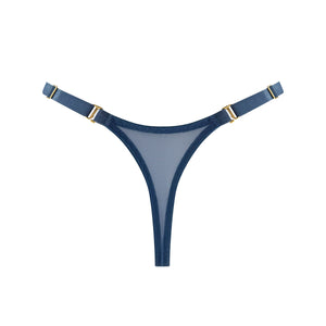 Siren strap thong - denim