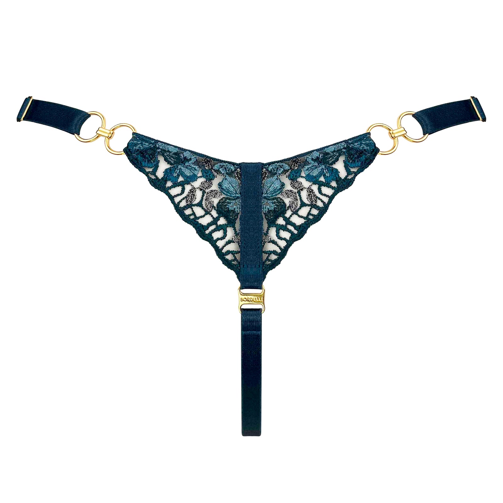 Amela strap thong - teal