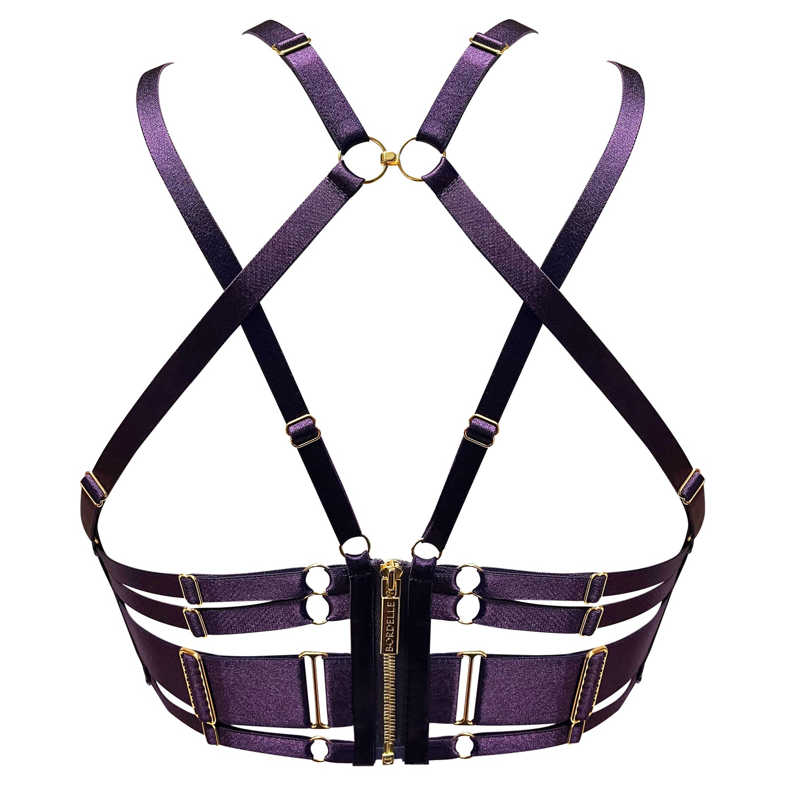 Cubism ouvert wire bra - deep purple