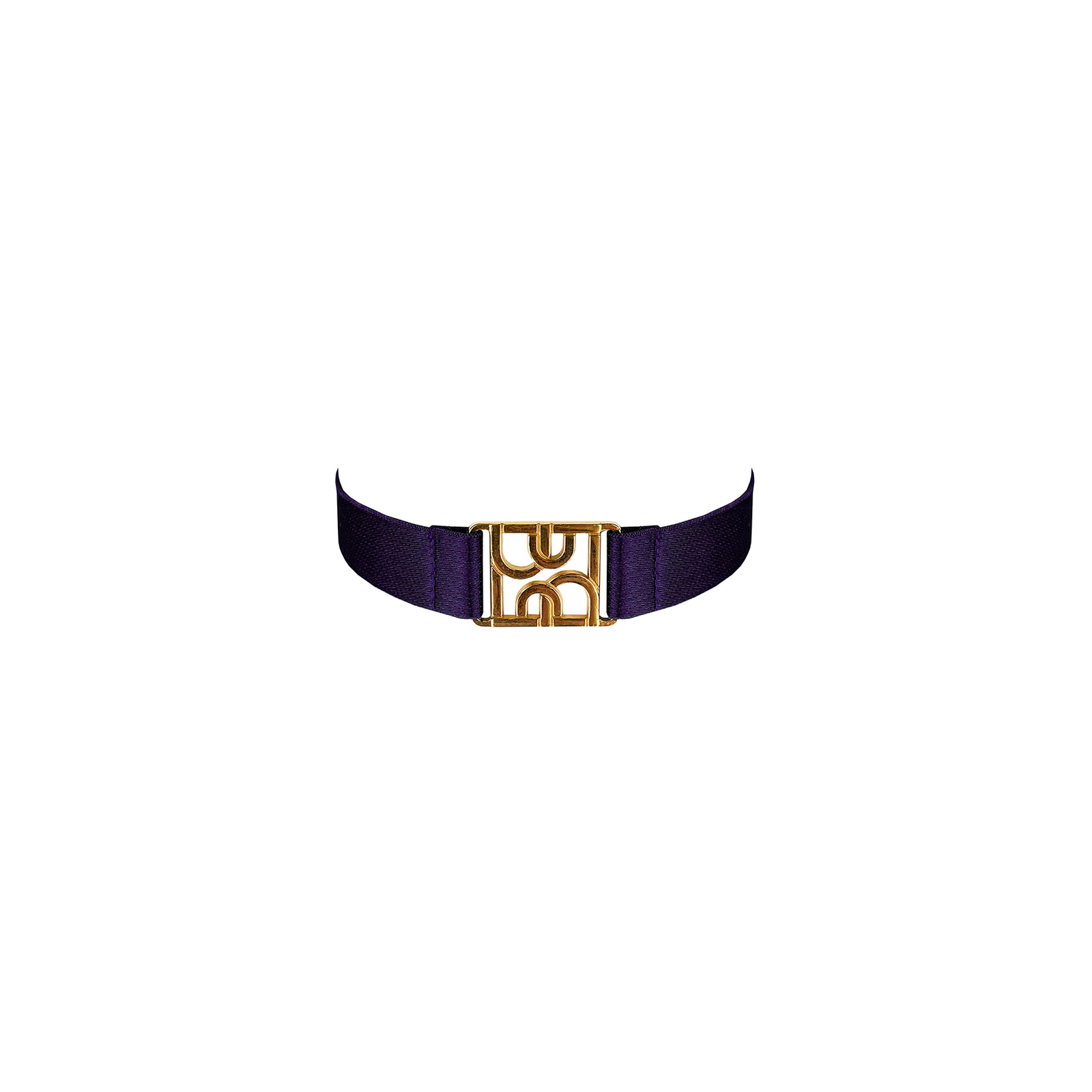 Nara strap collar - deep purple