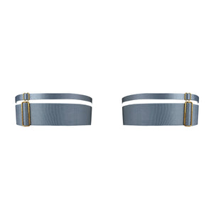 Neda garters - dusty blue