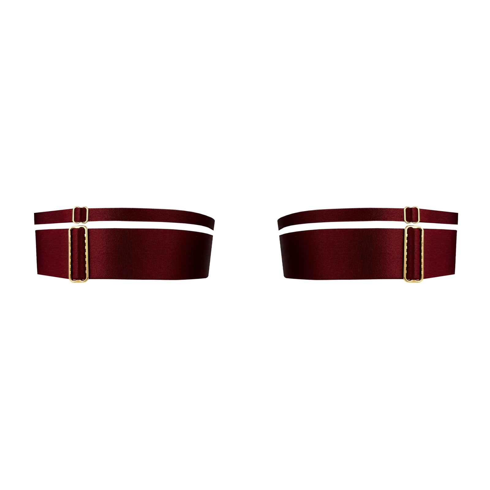 Neda garters - morello