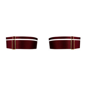 Neda garters - morello