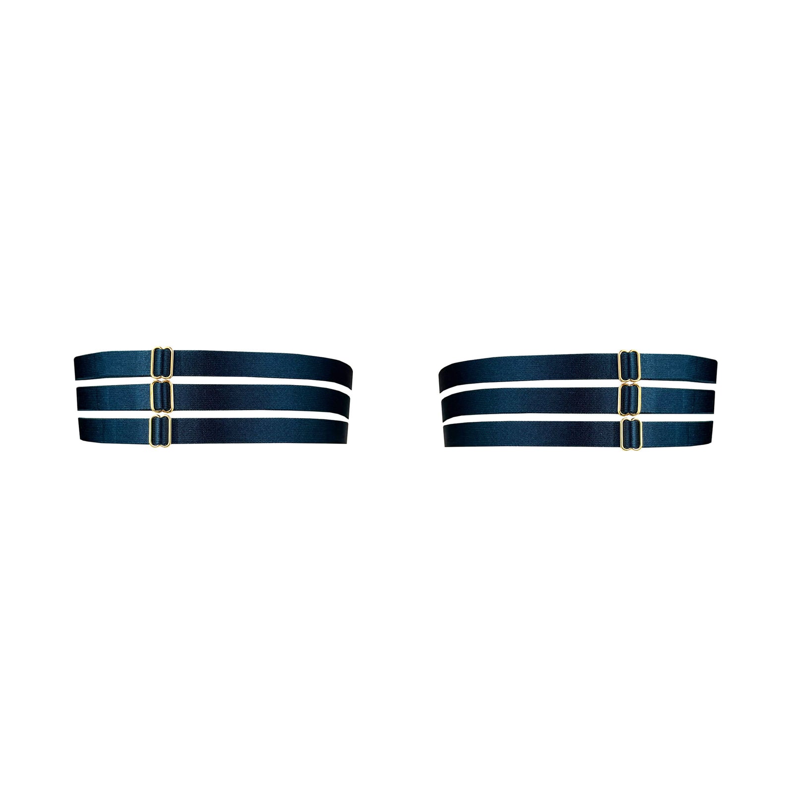 Pearl garters - teal