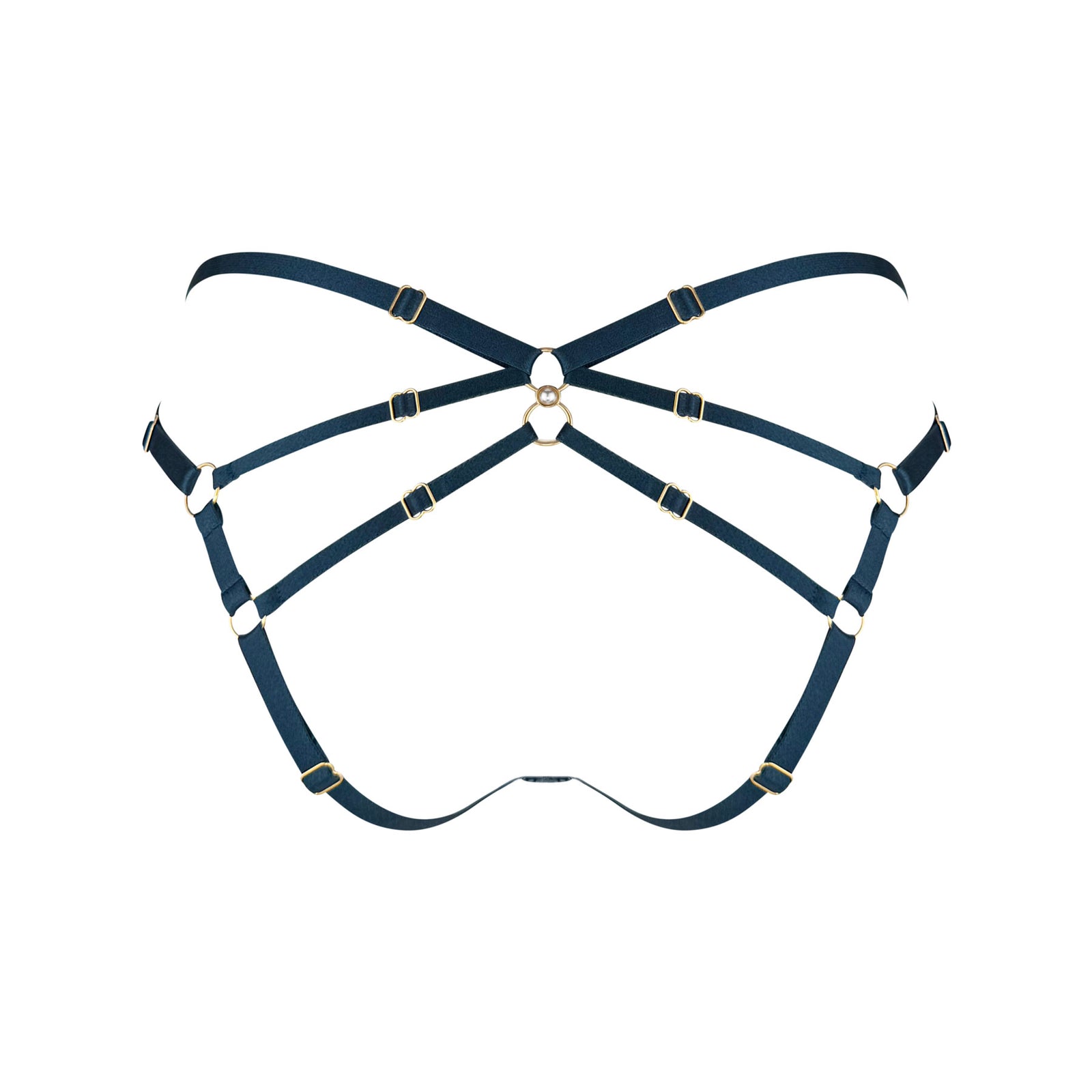 Pearl open back brief - teal