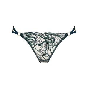 Pearl open back brief - teal