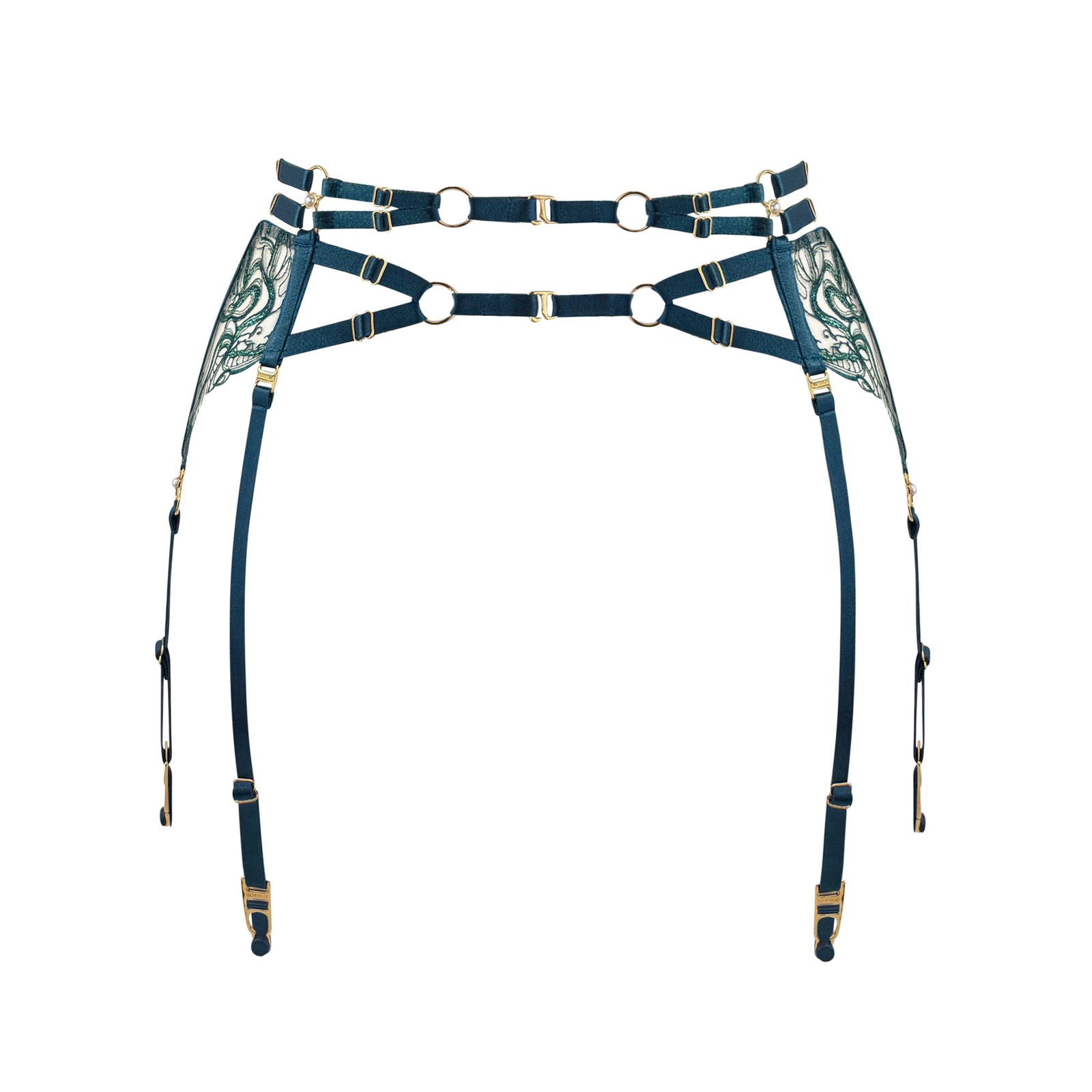 Pearl suspender - teal