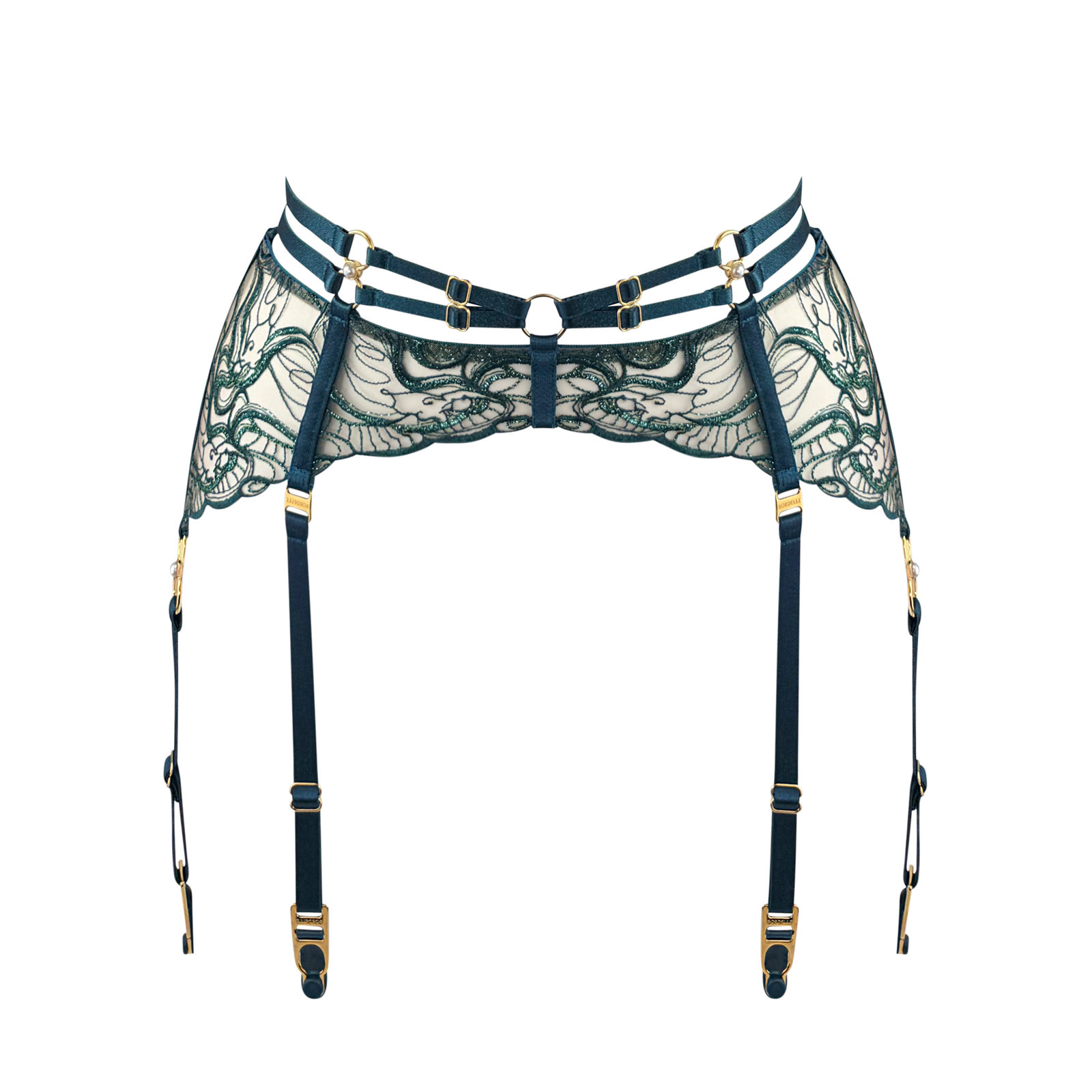 Pearl suspender - teal