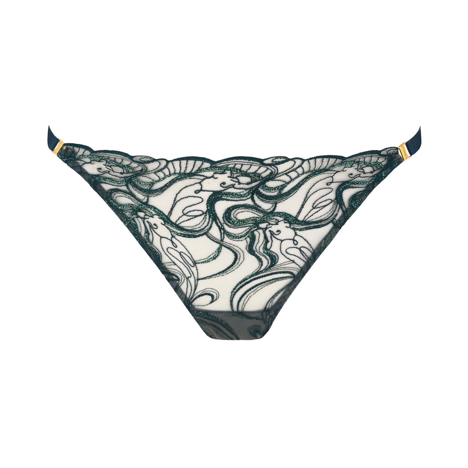 Pearl thong - teal