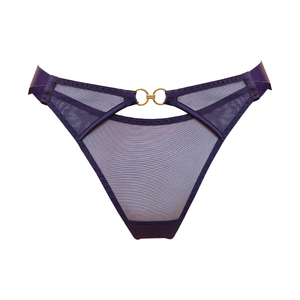 Retta open back brief - deep purple