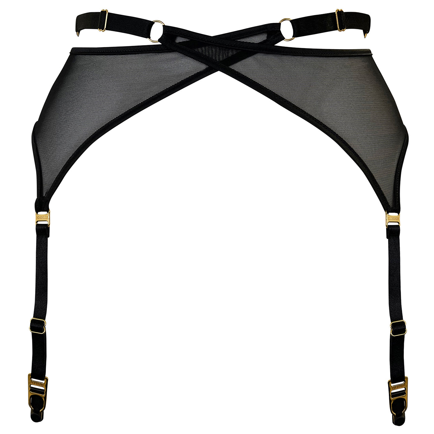 Signature mesh wrap suspender - black