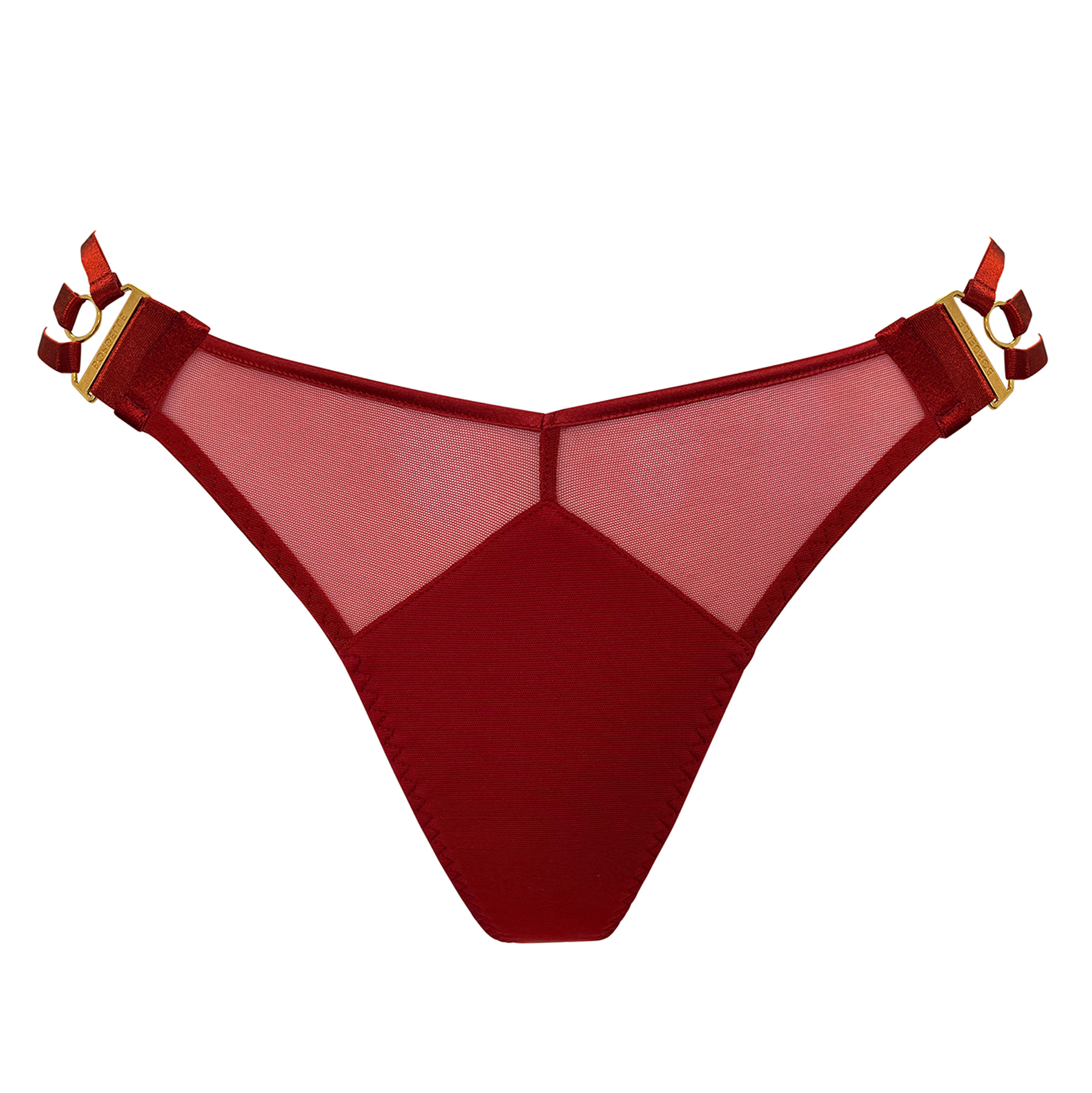 Signature multi strap thong - red