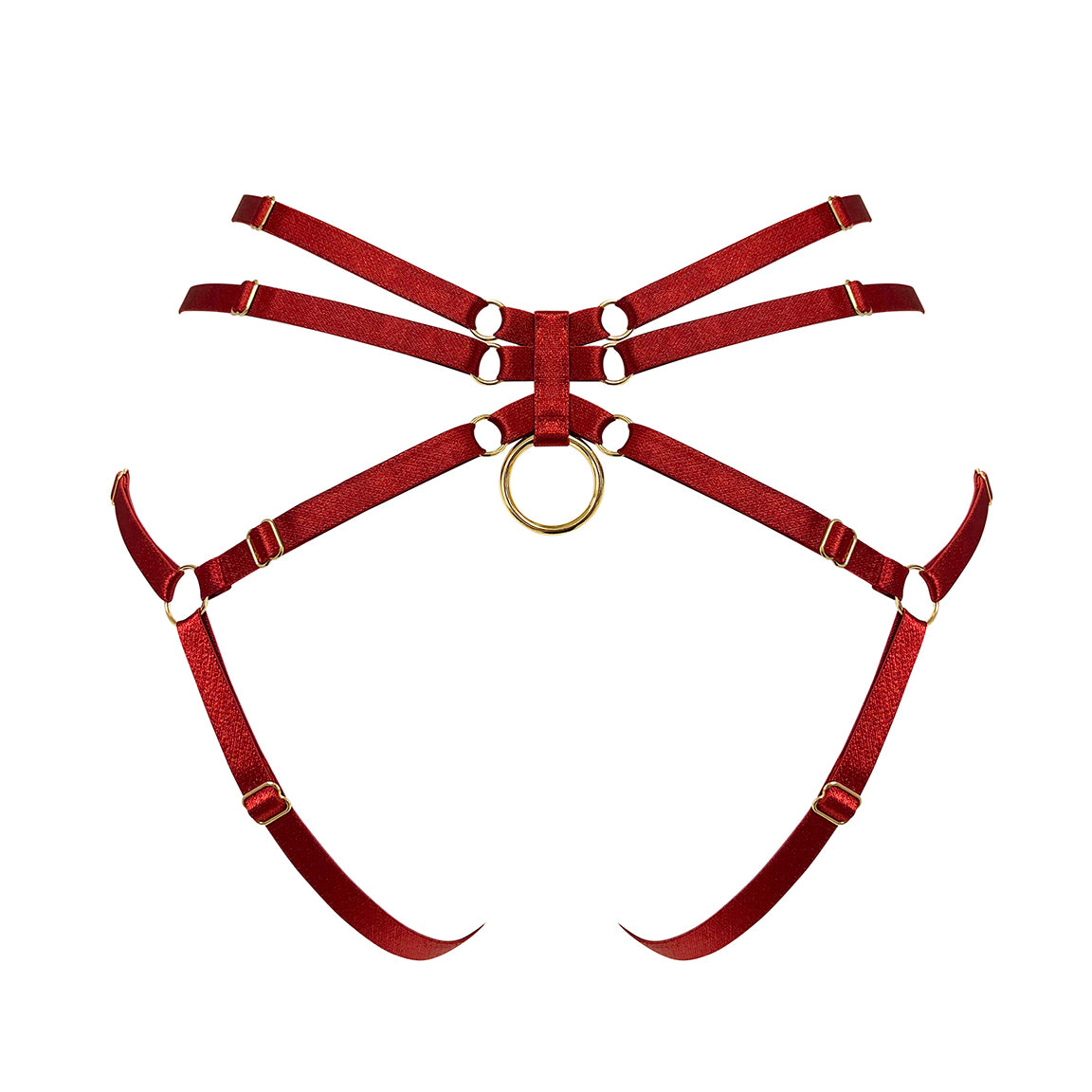 Signature ouvert harness brief - red