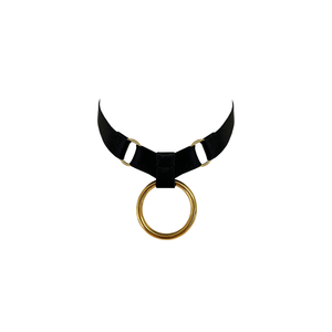 Signature ring collar - black