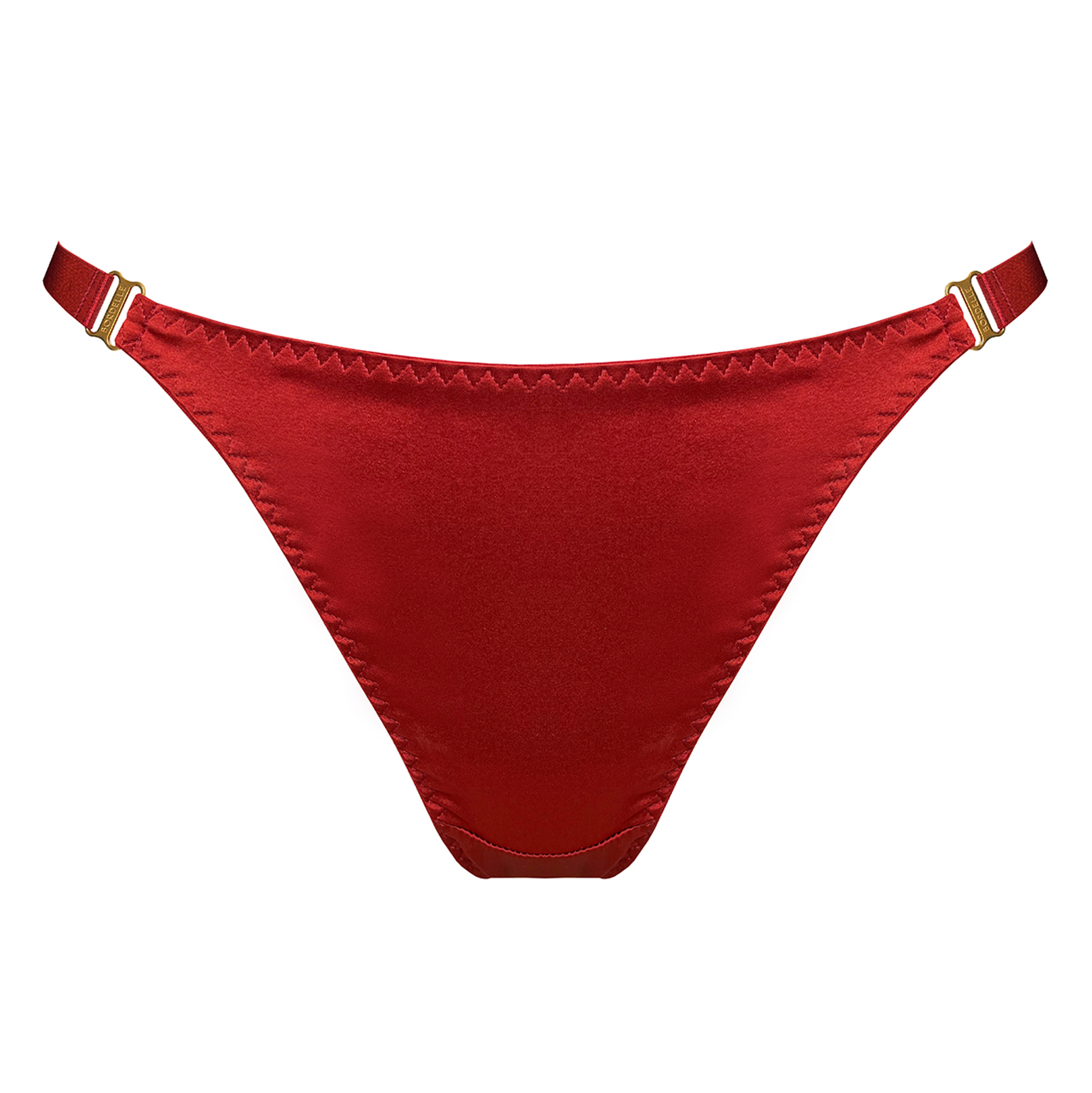 Signature silk thong - red