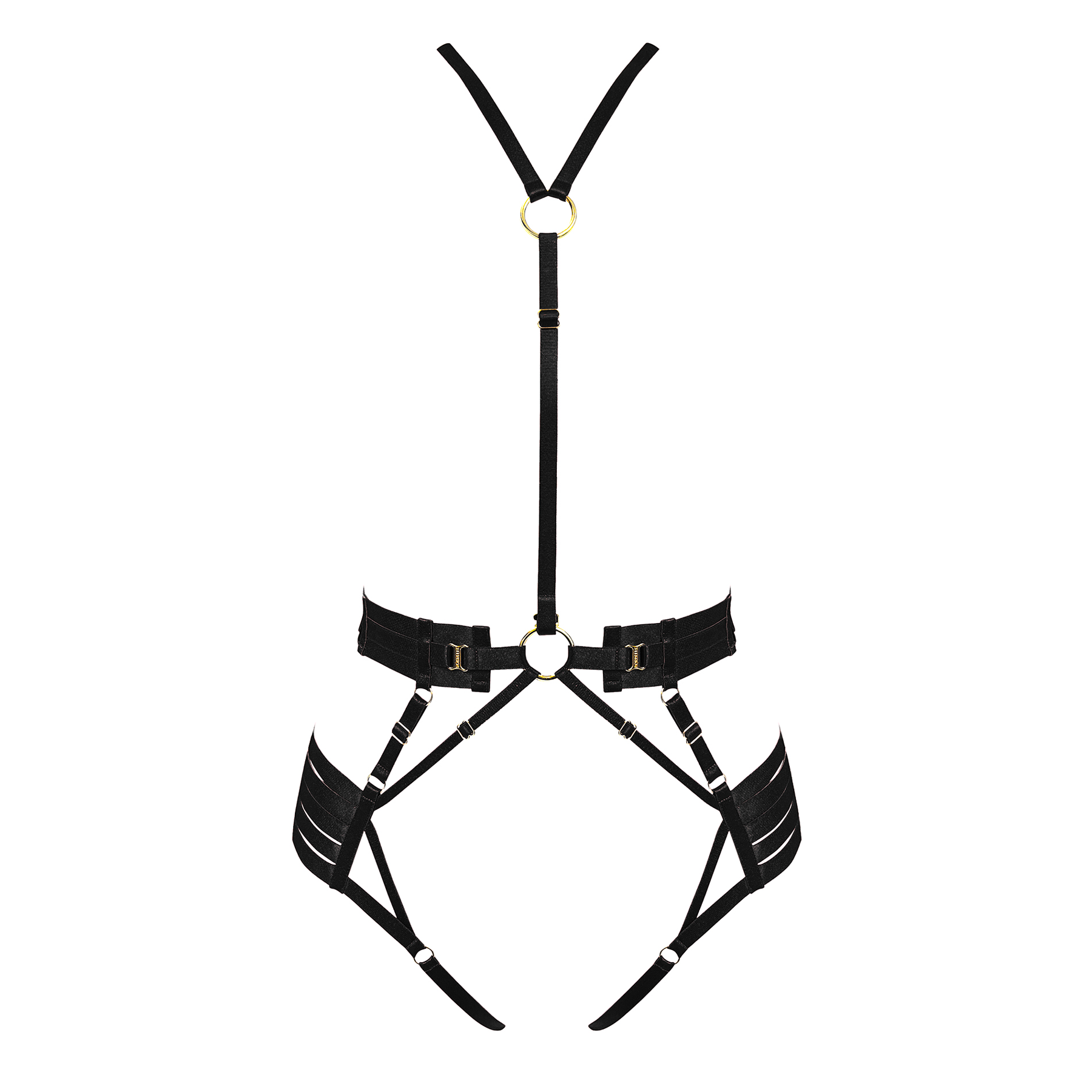 Signature strap body harness - black