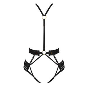 Signature strap body harness - black