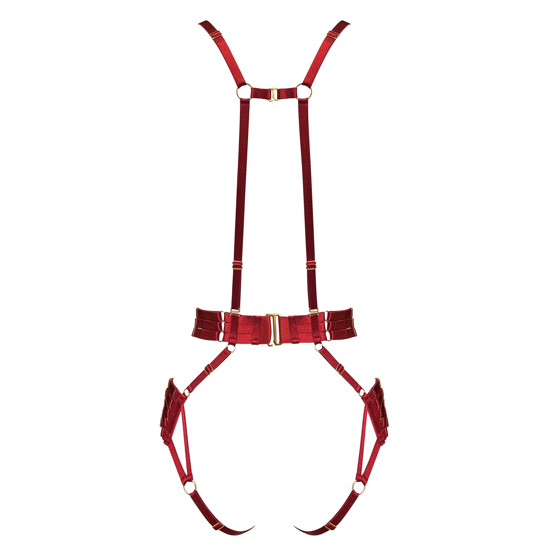 Signature strap body harness - red