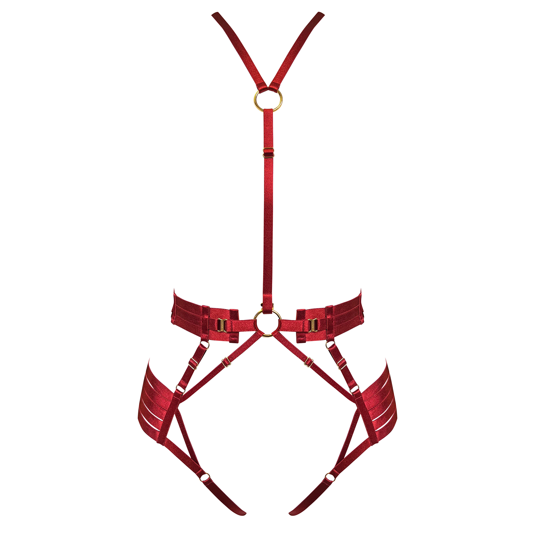 Signature strap body harness - red