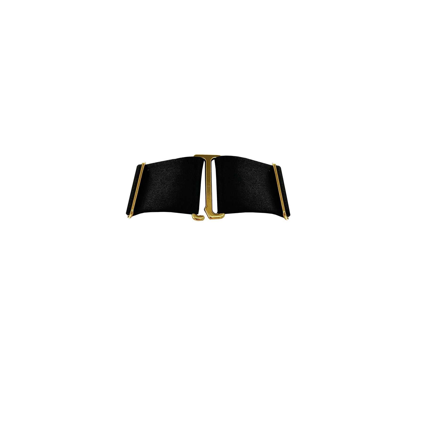 Signature wide strap collar - black