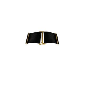 Signature wide strap collar - black