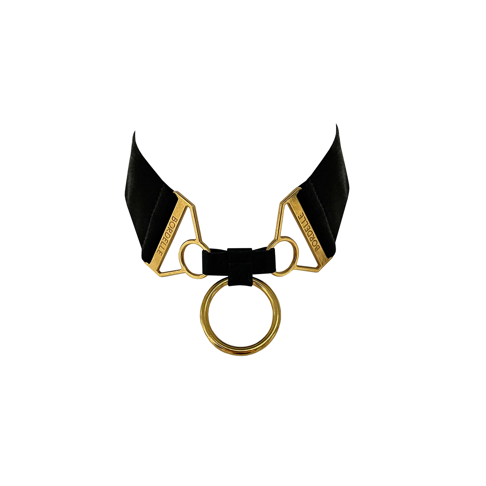 Signature wide strap collar - black