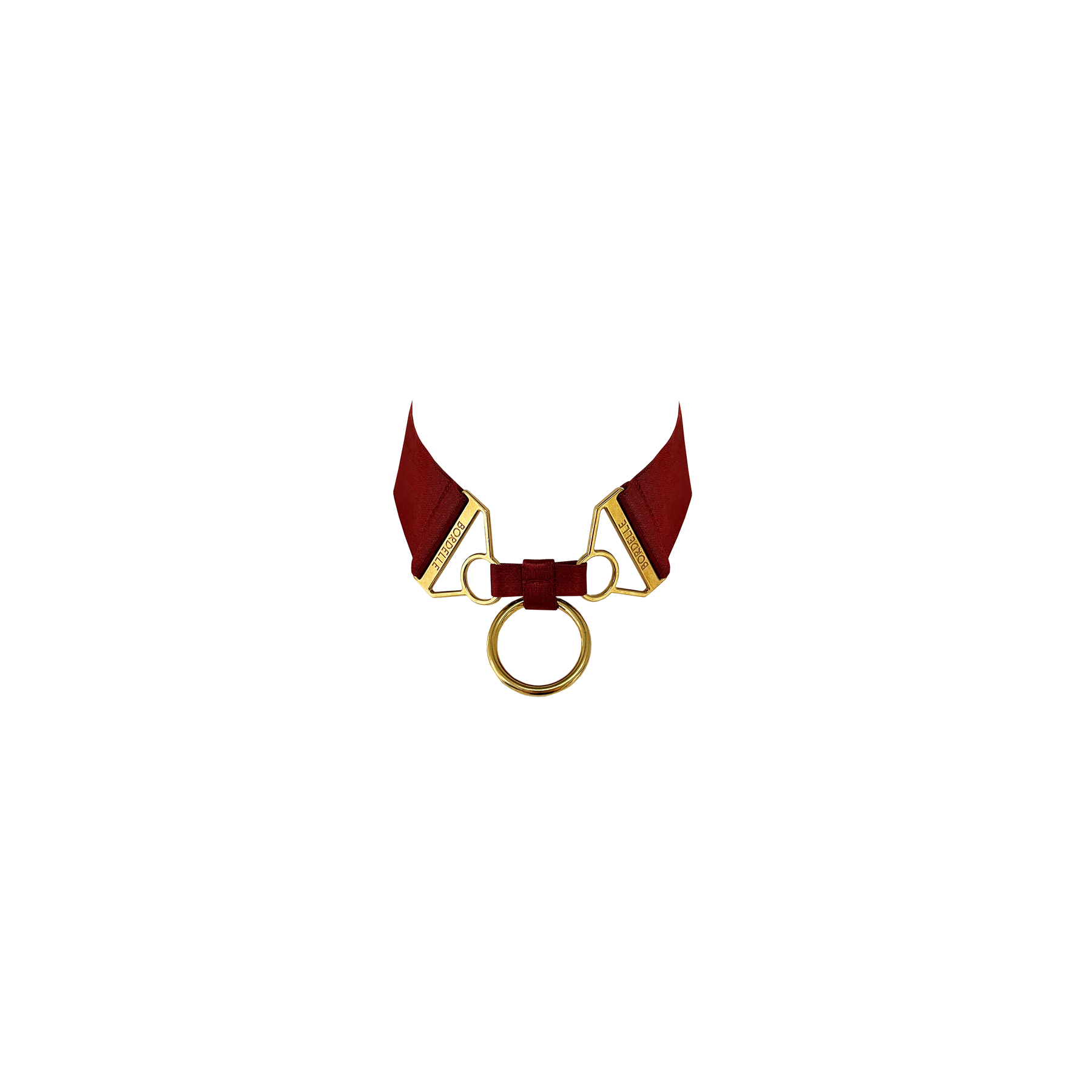 Signature wide strap collar - red