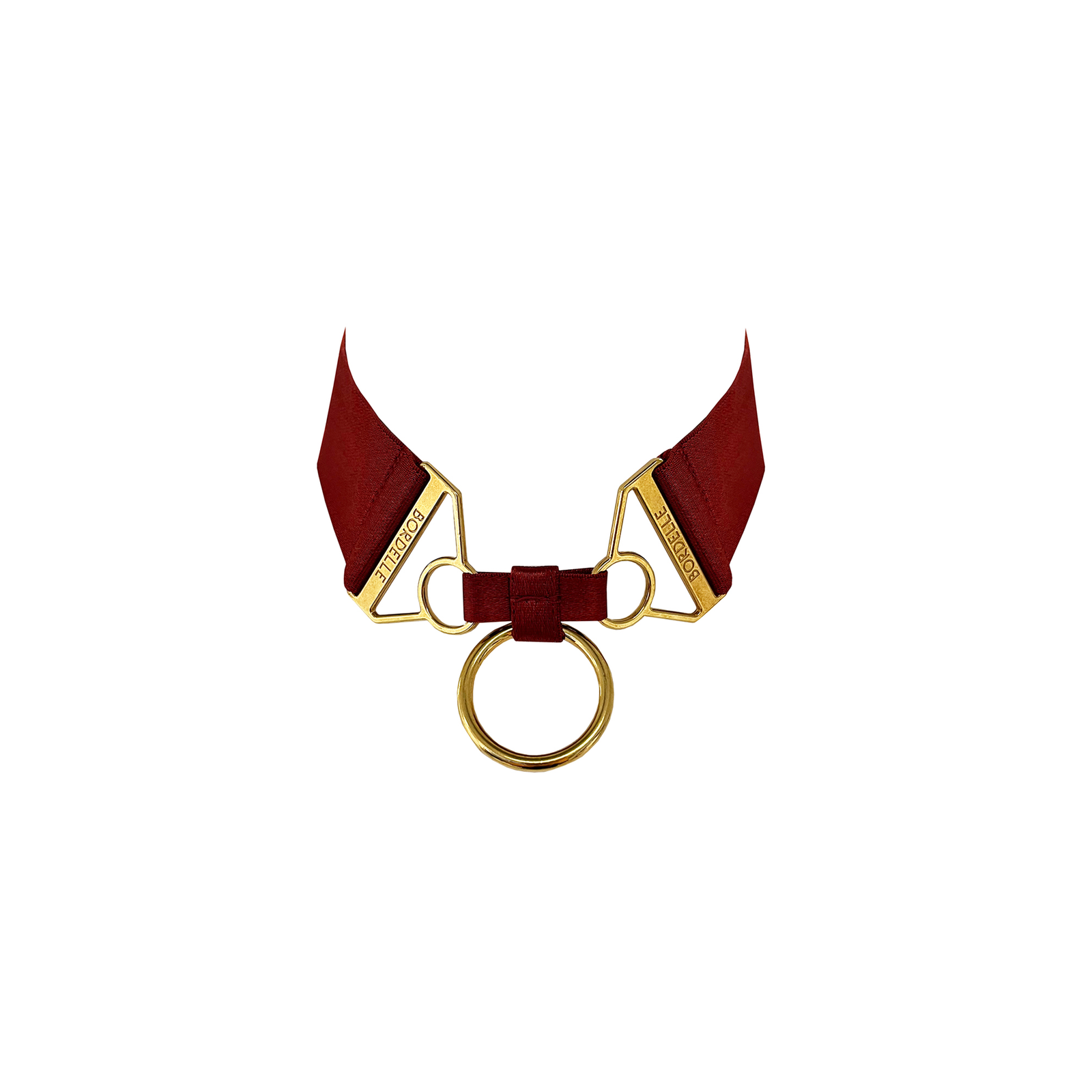 Signature wide strap collar - red