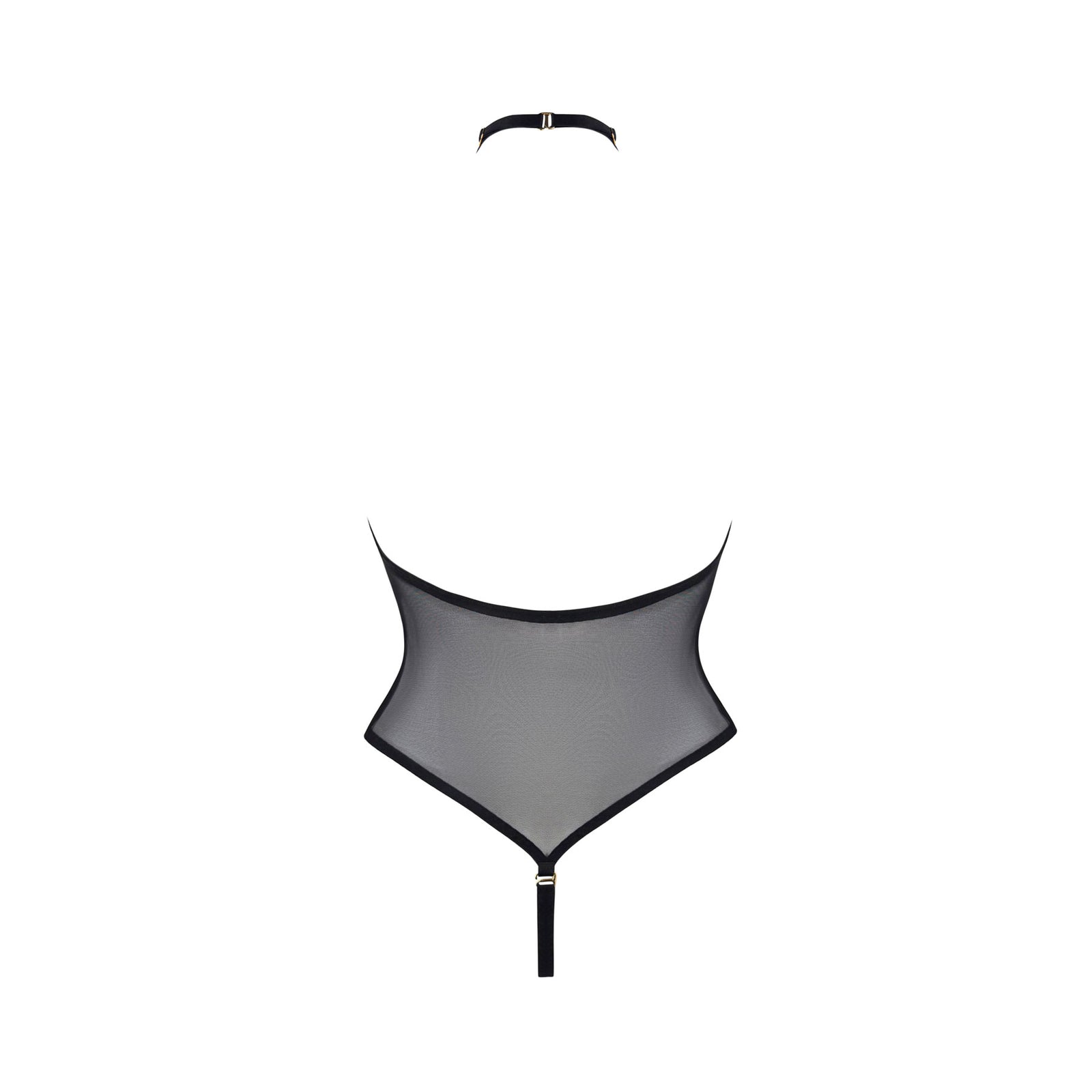 Zenna halter neck body - black