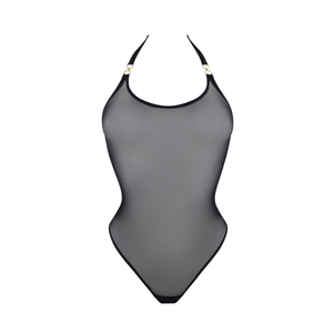 Zenna halter neck body - black