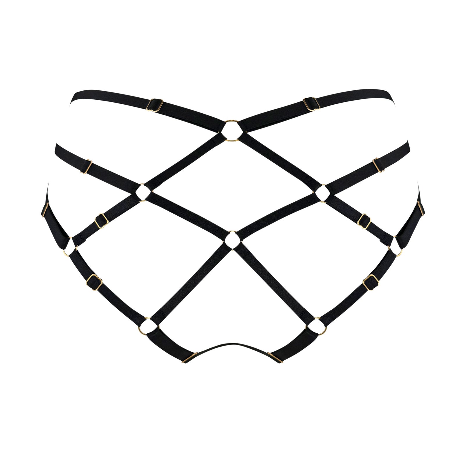 Zenna open back brief - black