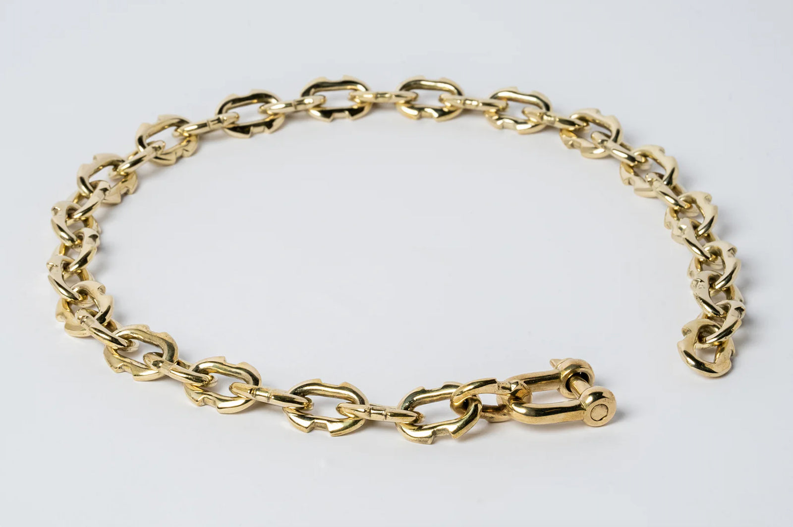 Charm Chain Necklace - polished brass