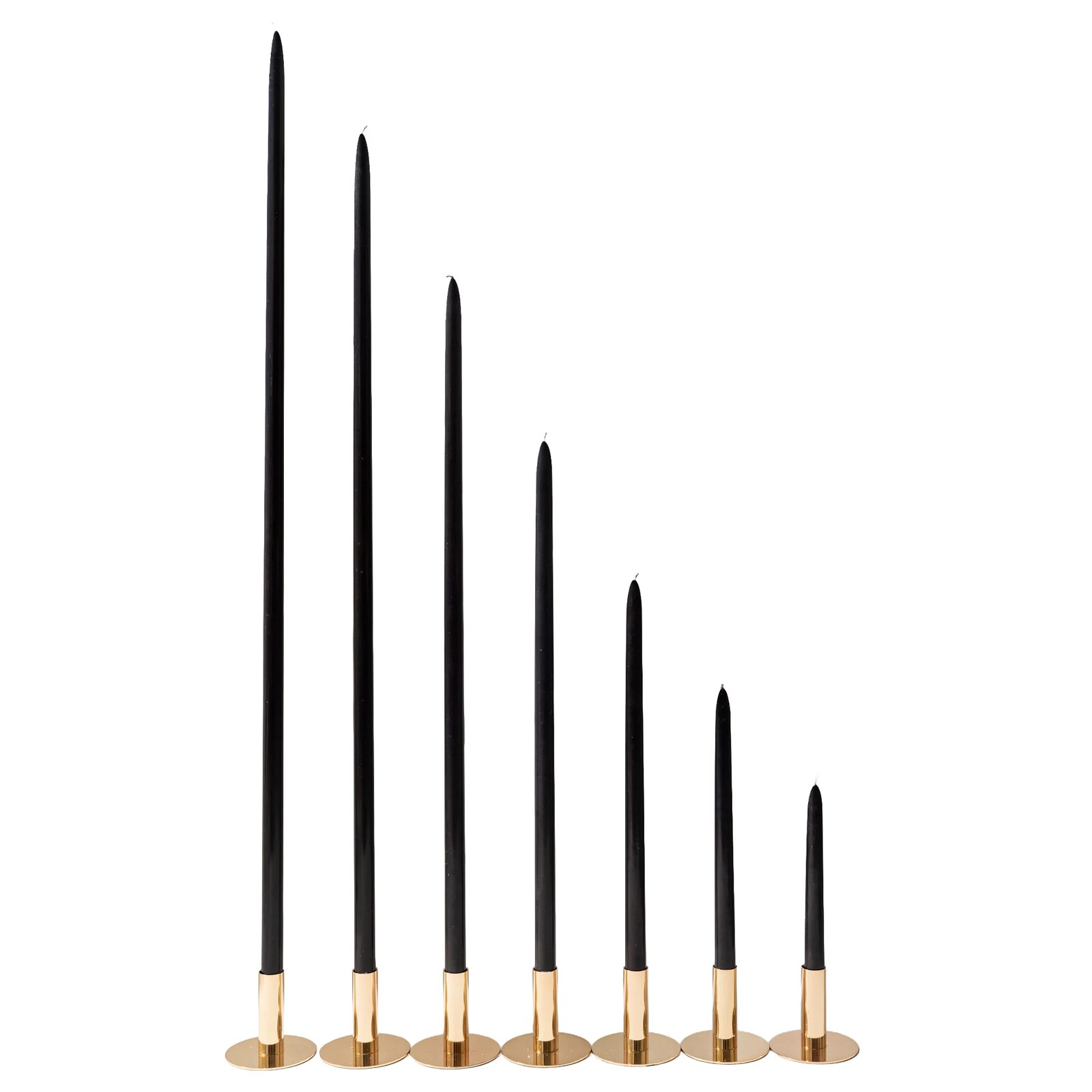 Black Taper Candles XXL