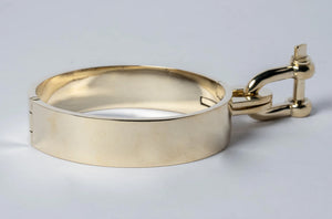 Restraint wrist cuff - polished brass