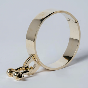 Restraint wrist cuff - polished brass