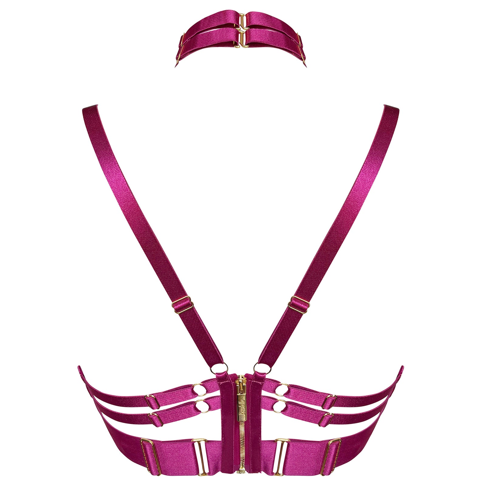 Bordelle Mari ouvert wire bra in Magenta