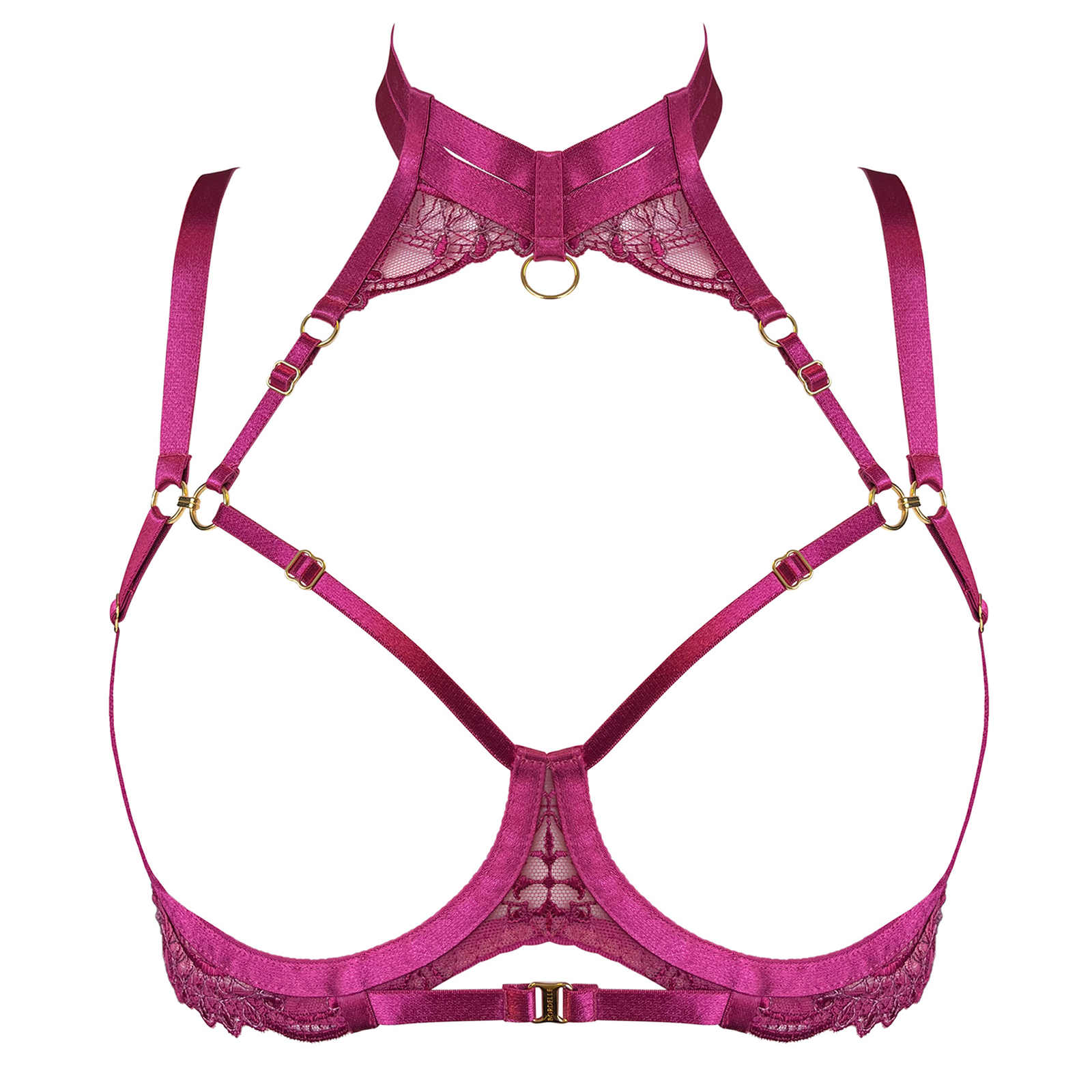 Bordelle Mari ouvert wire bra in Magenta