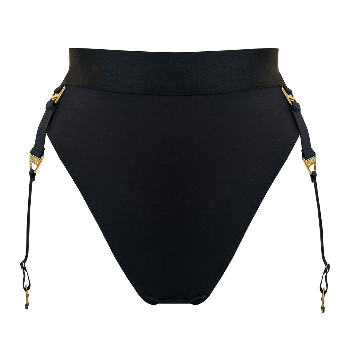 Syra high waist thong - black