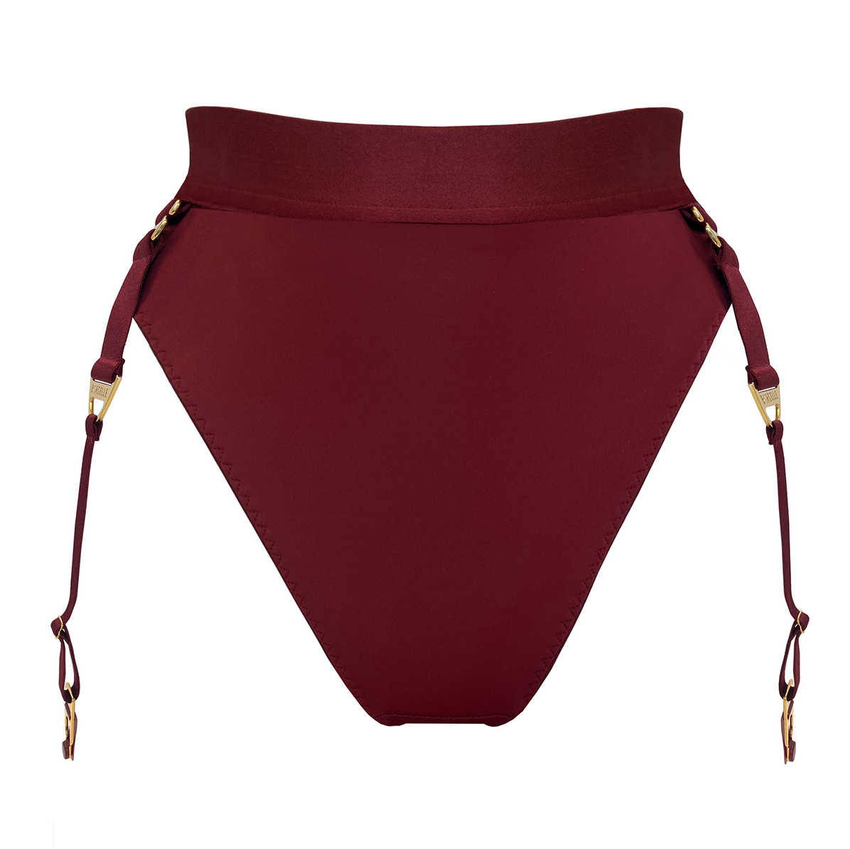 Syra high waist thong - morello