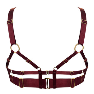 Syra peep wire bra - morello